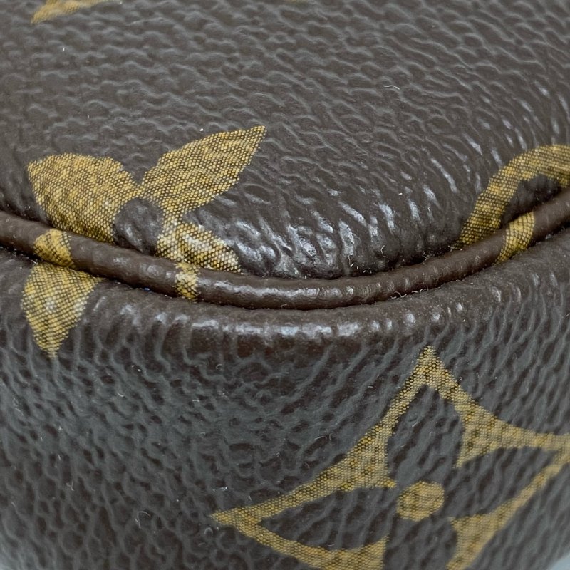 △ Louis Vuitton 路易威登 Brown Coated Canvas Monogram Vivienne Mini Pochette Accessoire Hand Bag M80863 啡色塗層帆布經典老花手袋 - 267005378-12