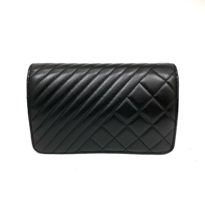 △ Chanel 香奈兒 Black Lambskin Ruthenium-Finish Metal Wallet On Chain No.20 黑色小羊皮鍍釕金屬鎖鏈銀包No.20 - 267005572-2