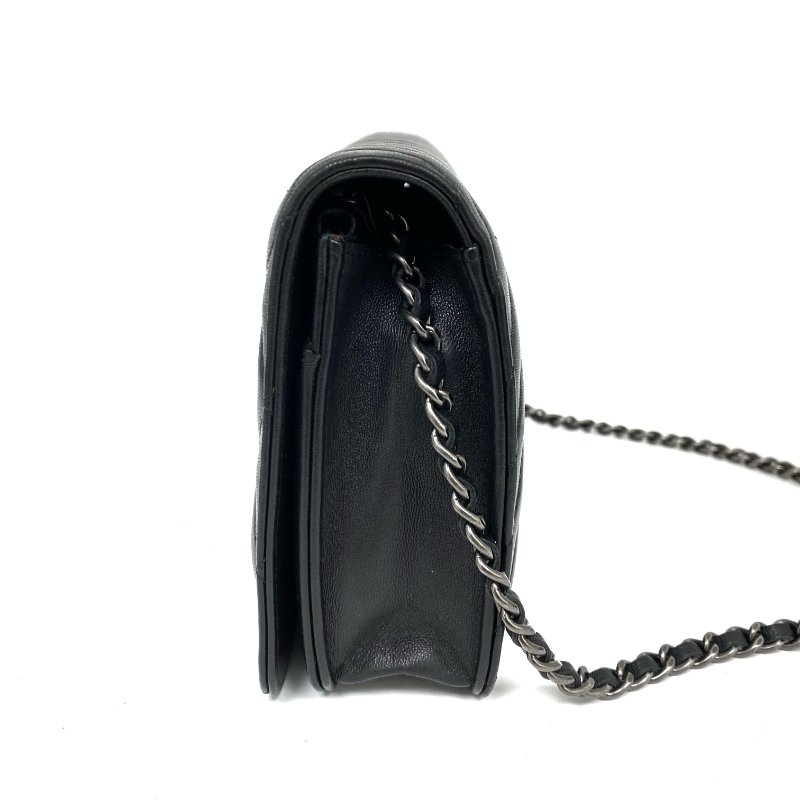 △ Chanel 香奈兒 Black Lambskin Ruthenium-Finish Metal Wallet On Chain No.20 黑色小羊皮鍍釕金屬鎖鏈銀包No.20 - 267005572-3