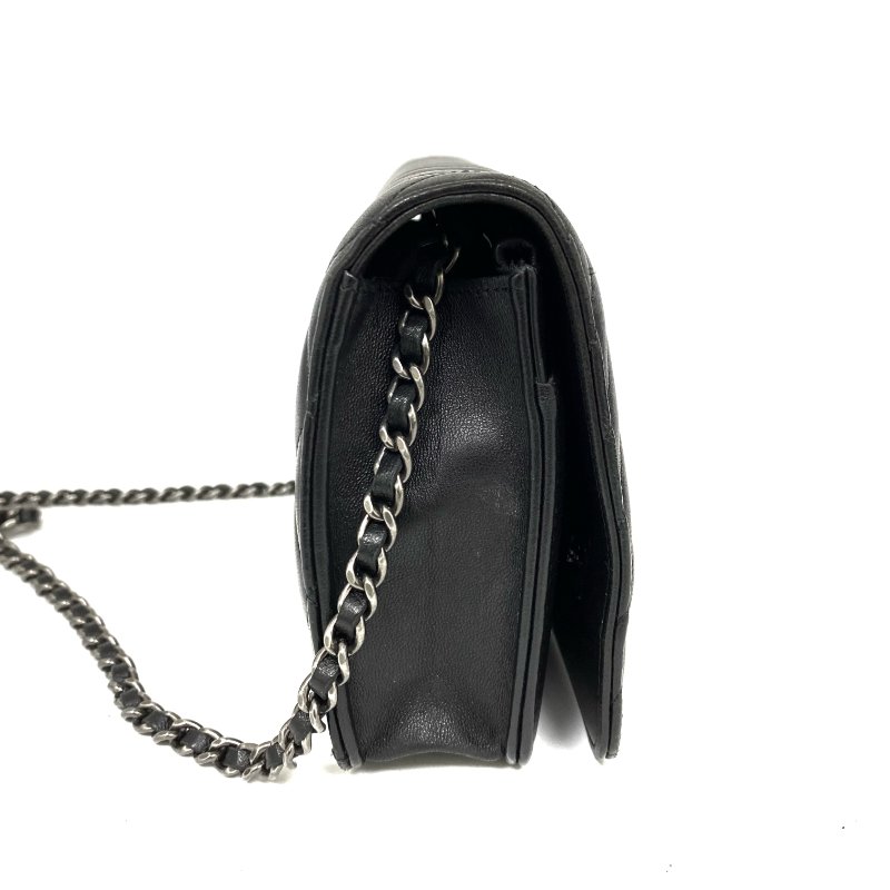 △ Chanel 香奈兒 Black Lambskin Ruthenium-Finish Metal Wallet On Chain No.20 黑色小羊皮鍍釕金屬鎖鏈銀包No.20 - 267005572-4