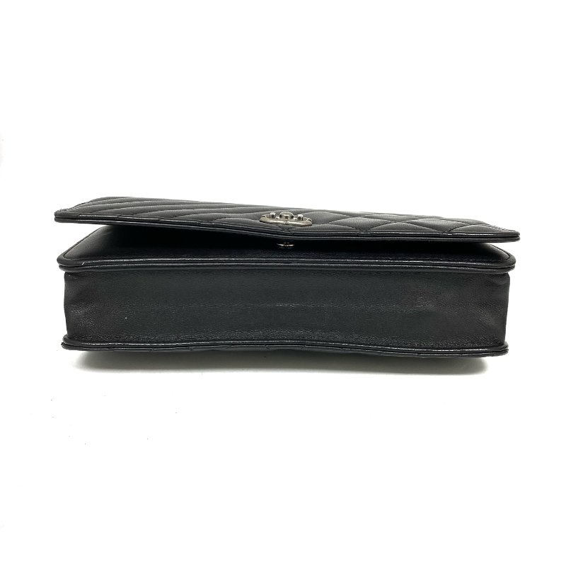 △ Chanel 香奈兒 Black Lambskin Ruthenium-Finish Metal Wallet On Chain No.20 黑色小羊皮鍍釕金屬鎖鏈銀包No.20 - 267005572-5