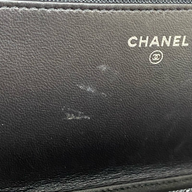 △ Chanel 香奈兒 Black Lambskin Ruthenium-Finish Metal Wallet On Chain No.20 黑色小羊皮鍍釕金屬鎖鏈銀包No.20 - 267005572-15