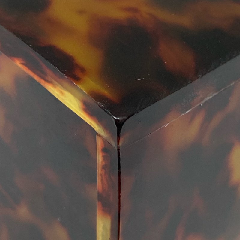 △ Chanel 香奈兒 Brown Tortoiseshell Gold Tone Metal Plexiglass CC Evening Box Chain Crossbody Bag 97P 啡色玳瑁金色金屬鎖鏈斜背盒子97P - 267005627-9