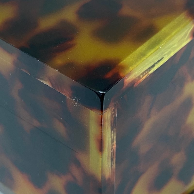 △ Chanel 香奈兒 Brown Tortoiseshell Gold Tone Metal Plexiglass CC Evening Box Chain Crossbody Bag 97P 啡色玳瑁金色金屬鎖鏈斜背盒子97P - 267005627-10