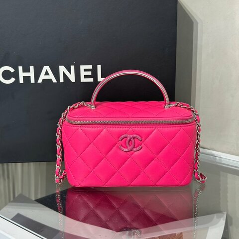 CHANEL 24C Handle長盒子 - 桃紅