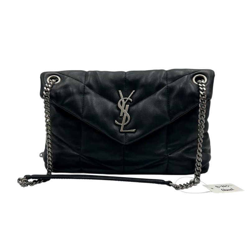 【美收精品】Saint Laurent 黑色羊皮革手袋包 C-294【隔月月中將轉賣至日本 上架期限30天】-0