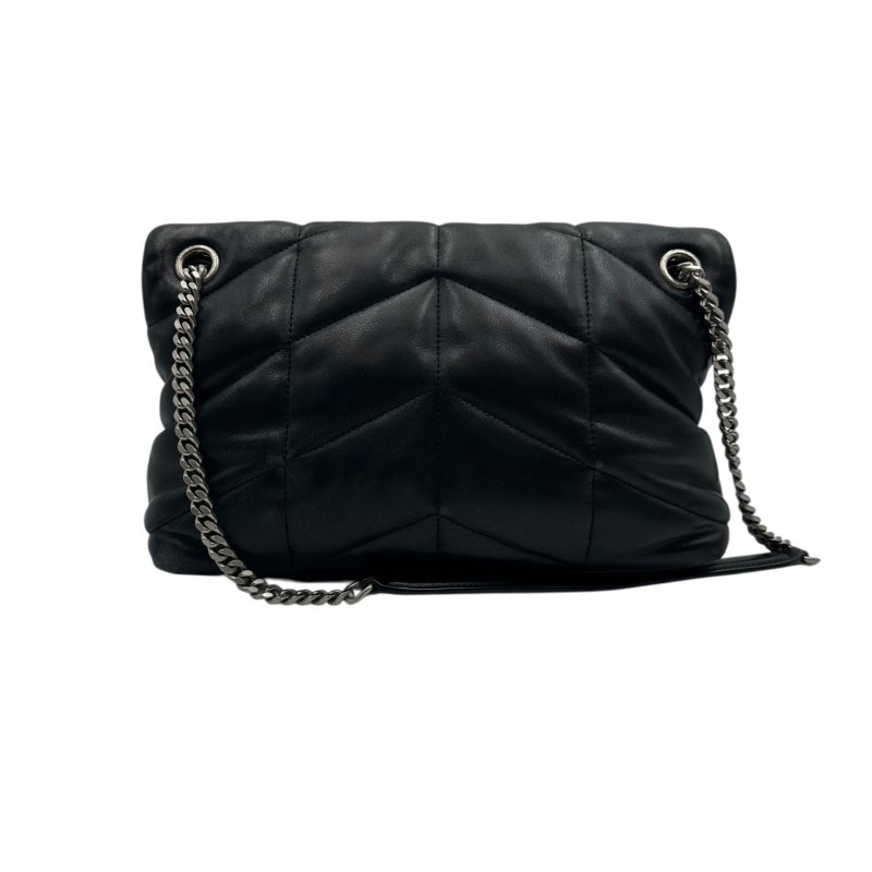 【美收精品】Saint Laurent 黑色羊皮革手袋包 C-294【隔月月中將轉賣至日本 上架期限30天】-1