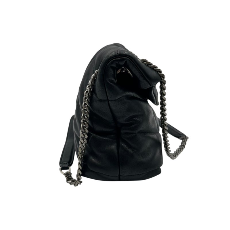 【美收精品】Saint Laurent 黑色羊皮革手袋包 C-294【隔月月中將轉賣至日本 上架期限30天】-3