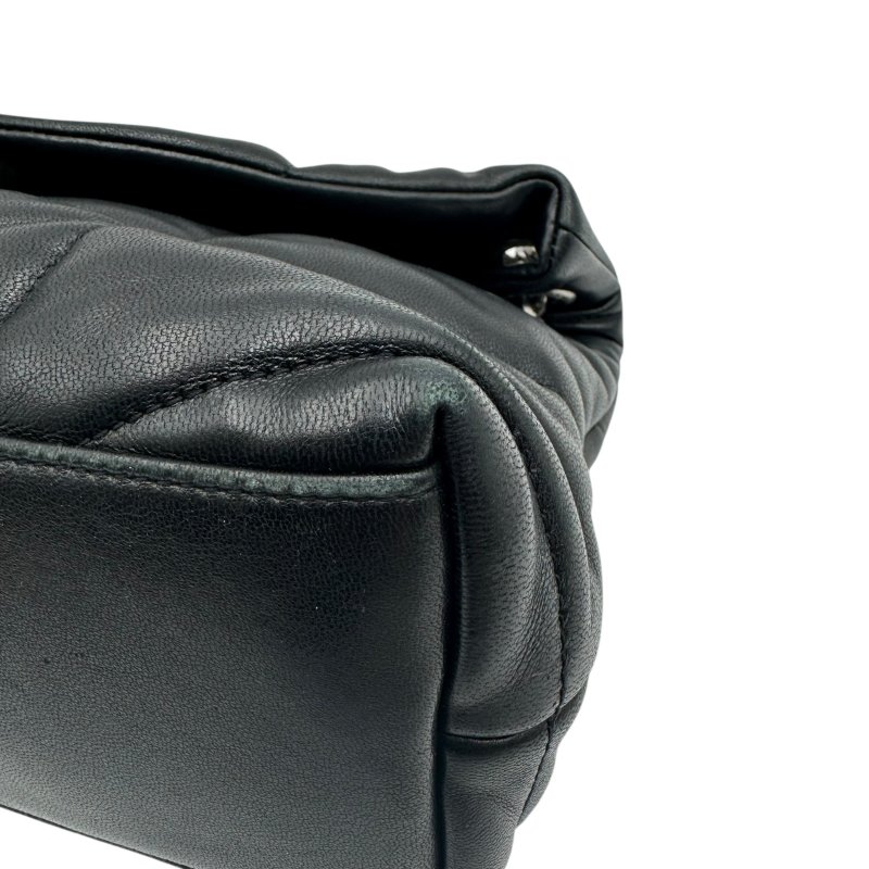 【美收精品】Saint Laurent 黑色羊皮革手袋包 C-294【隔月月中將轉賣至日本 上架期限30天】-5