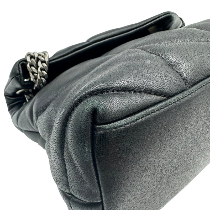 【美收精品】Saint Laurent 黑色羊皮革手袋包 C-294【隔月月中將轉賣至日本 上架期限30天】-6