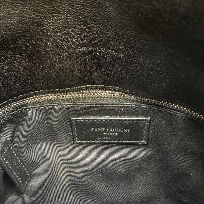 【美收精品】Saint Laurent 黑色羊皮革手袋包 C-294【隔月月中將轉賣至日本 上架期限30天】-11