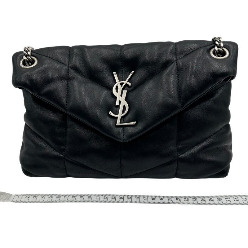 【美收精品】Saint Laurent 黑色羊皮革手袋包 C-294【隔月月中將轉賣至日本 上架期限30天】-13