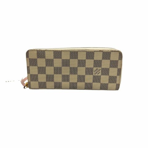 【美收精品】Louis Vuitton 白棋盤格紋拉鍊長夾 C-295【隔月月中將轉賣至日本 上架期限30天】