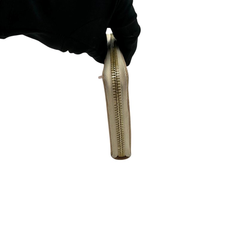 【美收精品】Louis Vuitton 白棋盤格紋拉鍊長夾 C-295【隔月月中將轉賣至日本 上架期限30天】-2