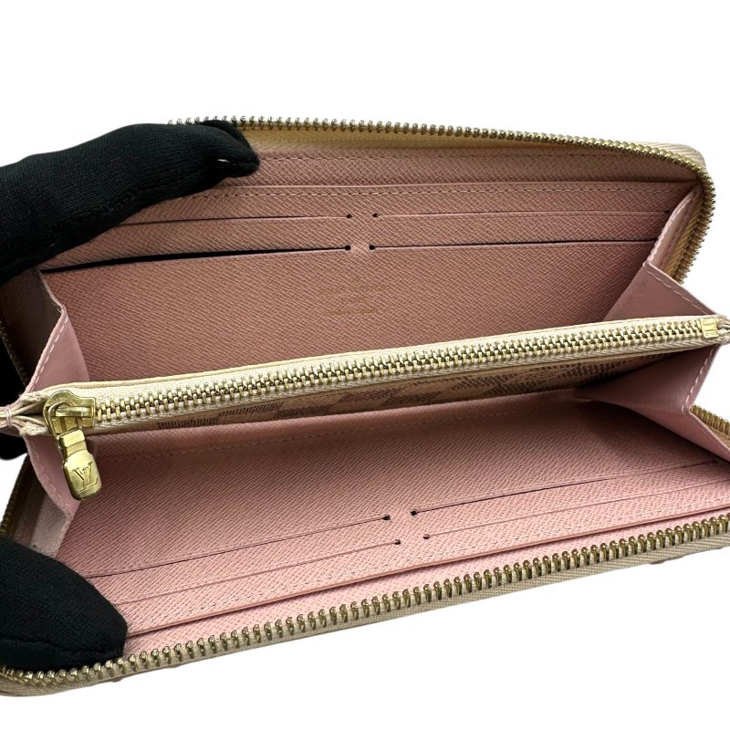 【美收精品】Louis Vuitton 白棋盤格紋拉鍊長夾 C-295【隔月月中將轉賣至日本 上架期限30天】-8