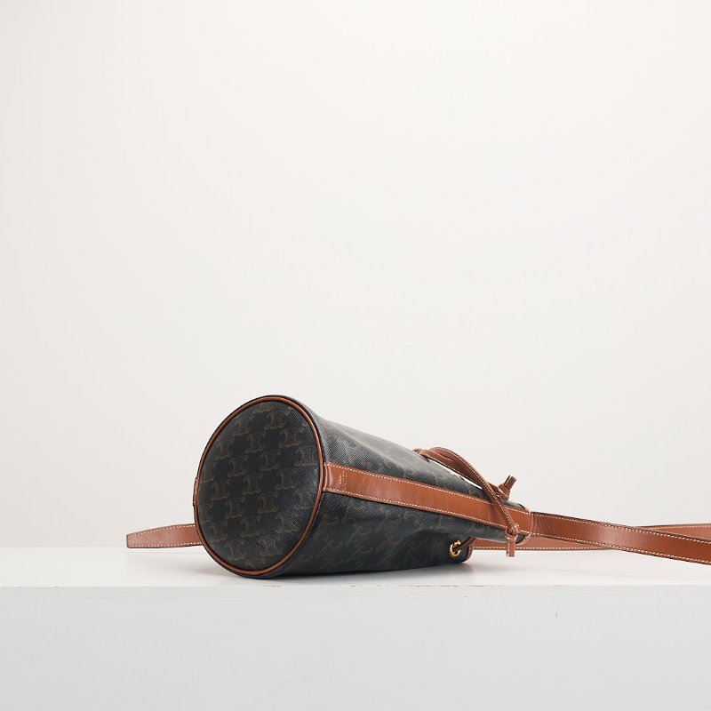 二手Celine 老花抽繩水桶包-2