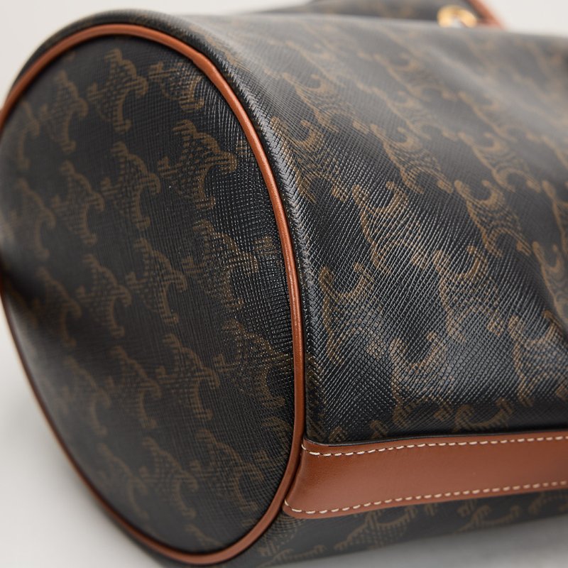 二手Celine 老花抽繩水桶包-7