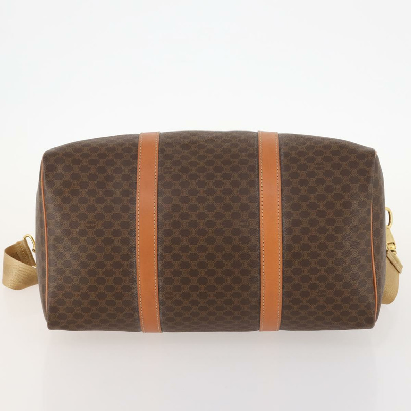 【日本直送】CELINE Macadam帆布波士頓包 PVC皮革 兩用 棕色金色 正品 LNZ024V-4
