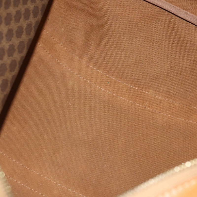 【日本直送】CELINE Macadam帆布波士頓包 PVC皮革 兩用 棕色金色 正品 LNZ024V-10