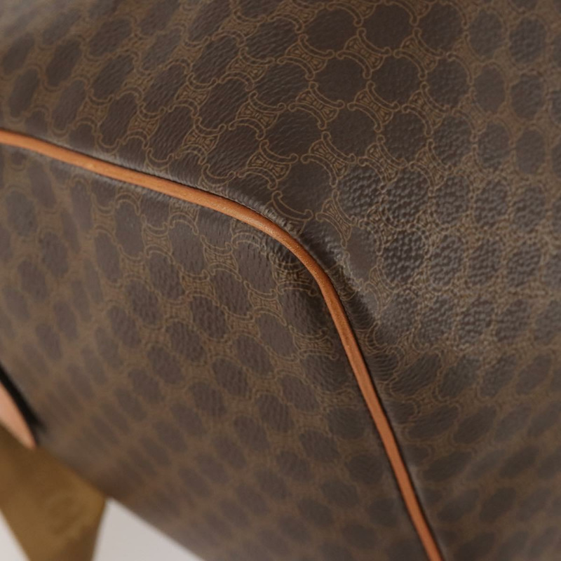 【日本直送】CELINE Macadam帆布波士頓包 PVC皮革 兩用 棕色金色 正品 LNZ024V-14