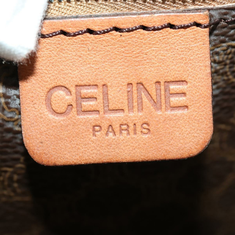 【日本直送】CELINE Macadam帆布波士頓包 PVC皮革 兩用 棕色金色 正品 LNZ024V-24