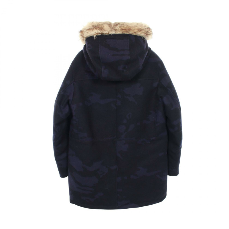 MONCLER MINAOUET 羽絨外套 F20911C52701 羊毛貂皮/貉子皮/海狸鼠皮 海軍藍 二手 男款-1