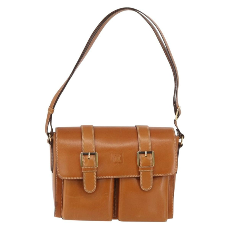 【日本直送】CELINE 棕色金色皮革肩背包 正品 ep13821V-12