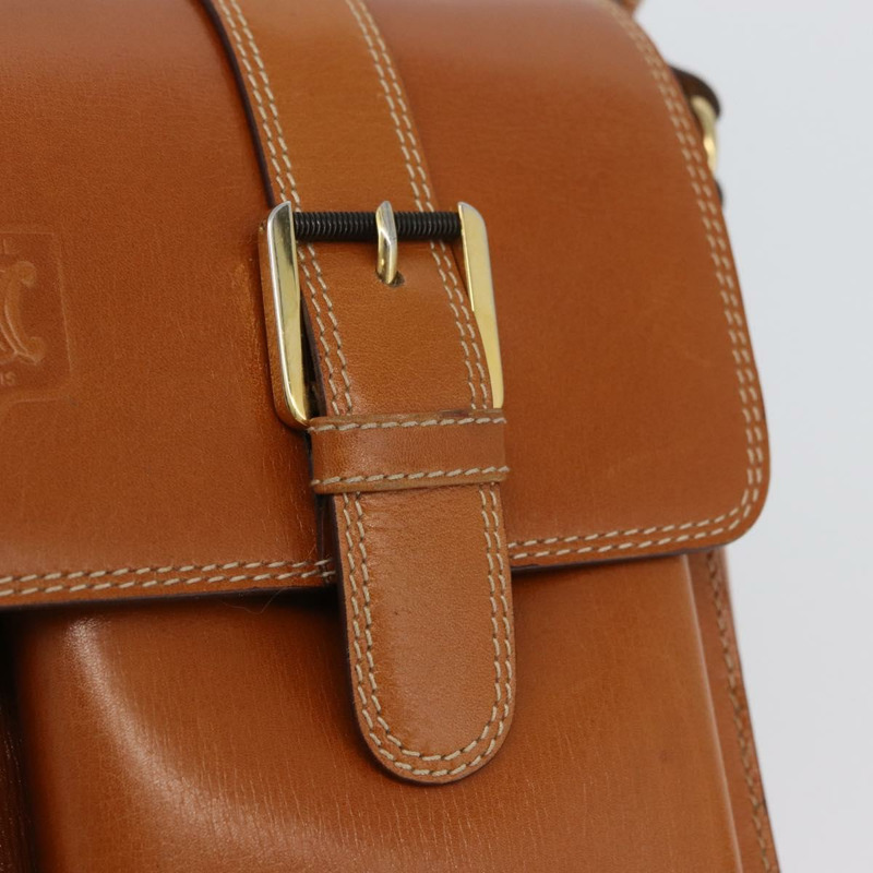 【日本直送】CELINE 棕色金色皮革肩背包 正品 ep13821V-17