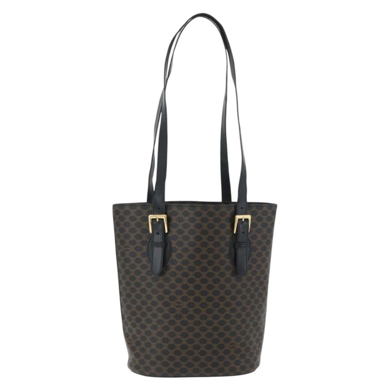 【日本直送】CELINE Macadam帆布托特包 PVC黑色金色正品 am10963V-1
