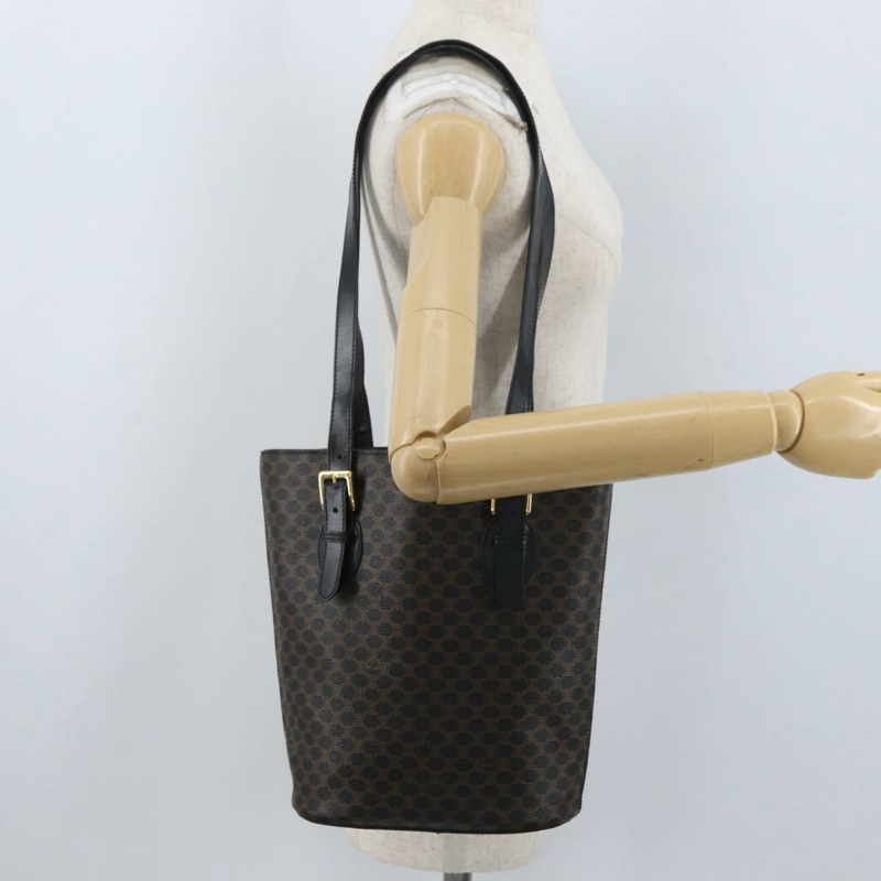 【日本直送】CELINE Macadam帆布托特包 PVC黑色金色正品 am10963V-24