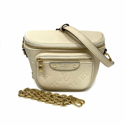 △ Louis Vuitton 路易威登 Beige Empreinte Calfskin Monogram Mini Bumbag Crossbody Bag M83275 米色小牛皮經典老花斜背袋 - 267004181