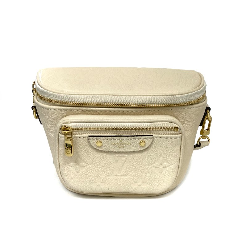 △ Louis Vuitton 路易威登 Beige Empreinte Calfskin Monogram Mini Bumbag Crossbody Bag M83275 米色小牛皮經典老花斜背袋 - 267004181-1