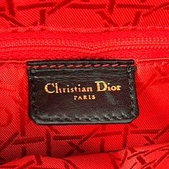 Dior 迪奧 Lady Dior 黑色 羊皮 金扣 黛妃包 戴妃包 翻蓋包 手提包 肩背包 斜挎包-6