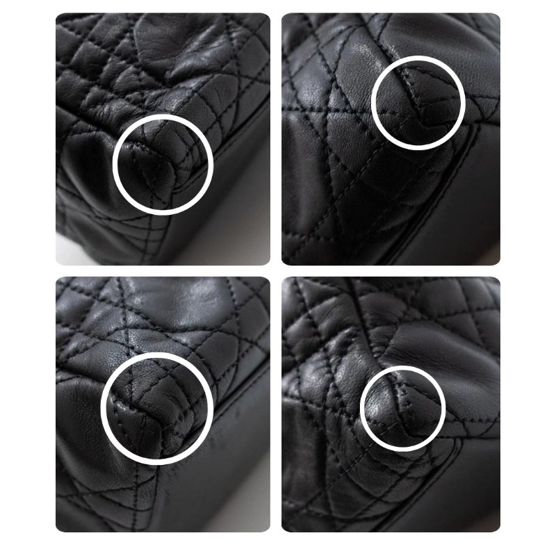 Dior 迪奧 Lady Dior 黑色 羊皮 金扣 黛妃包 戴妃包 翻蓋包 手提包 肩背包 斜挎包-8