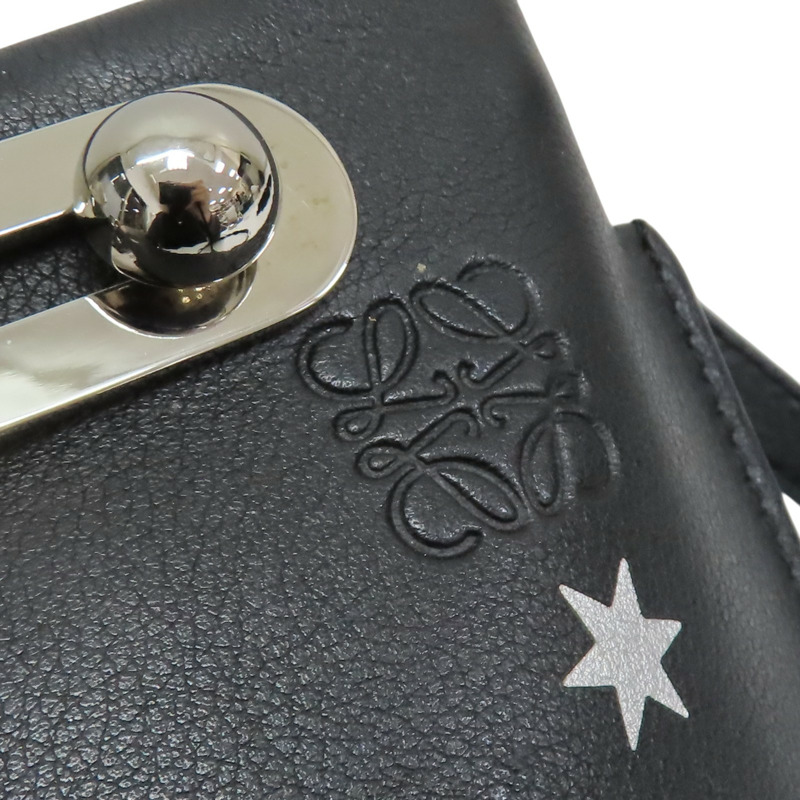 黑色 牛皮 Small Missy Stars Bag 肩背包 限定款【LOEWE 羅威】-8