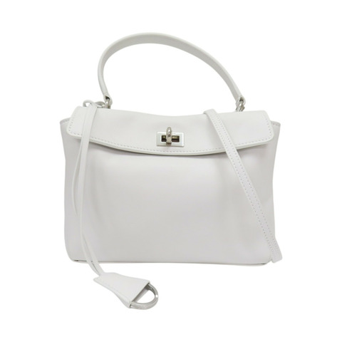 白色 牛皮 Rodeo MINI 肩背包 795456【Balenciaga 巴黎世家】 795456