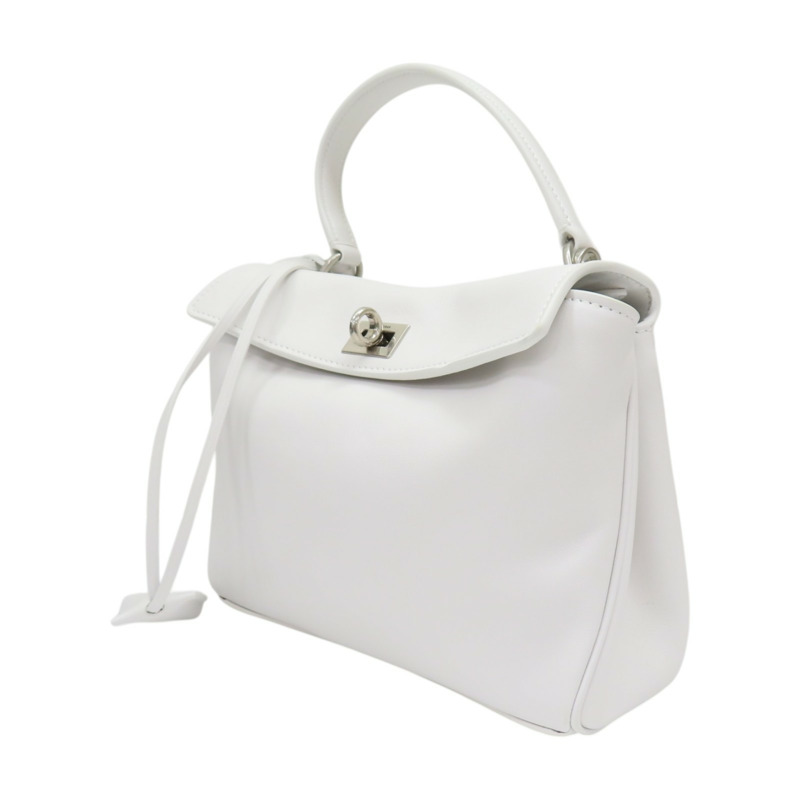 白色 牛皮 Rodeo MINI 肩背包 795456【Balenciaga 巴黎世家】 795456-2