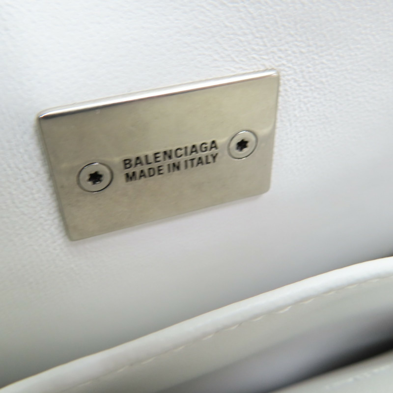 白色 牛皮 Rodeo MINI 肩背包 795456【Balenciaga 巴黎世家】 795456-10