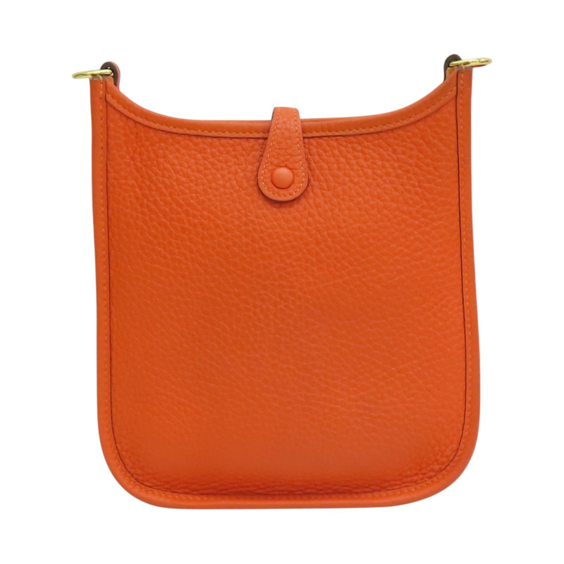罌粟橙 Togo牛皮 Mini evelyne 肩背包 B刻 H069426CC【HERMES 愛馬仕】 H069426CC-1