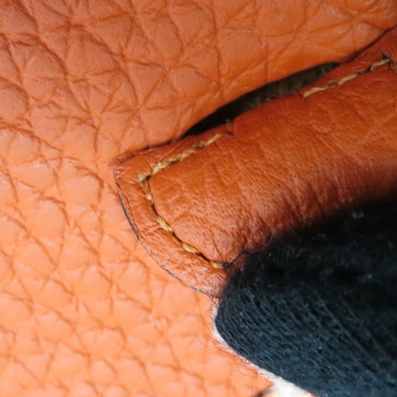 罌粟橙 Togo牛皮 Mini evelyne 肩背包 B刻 H069426CC【HERMES 愛馬仕】 H069426CC-6