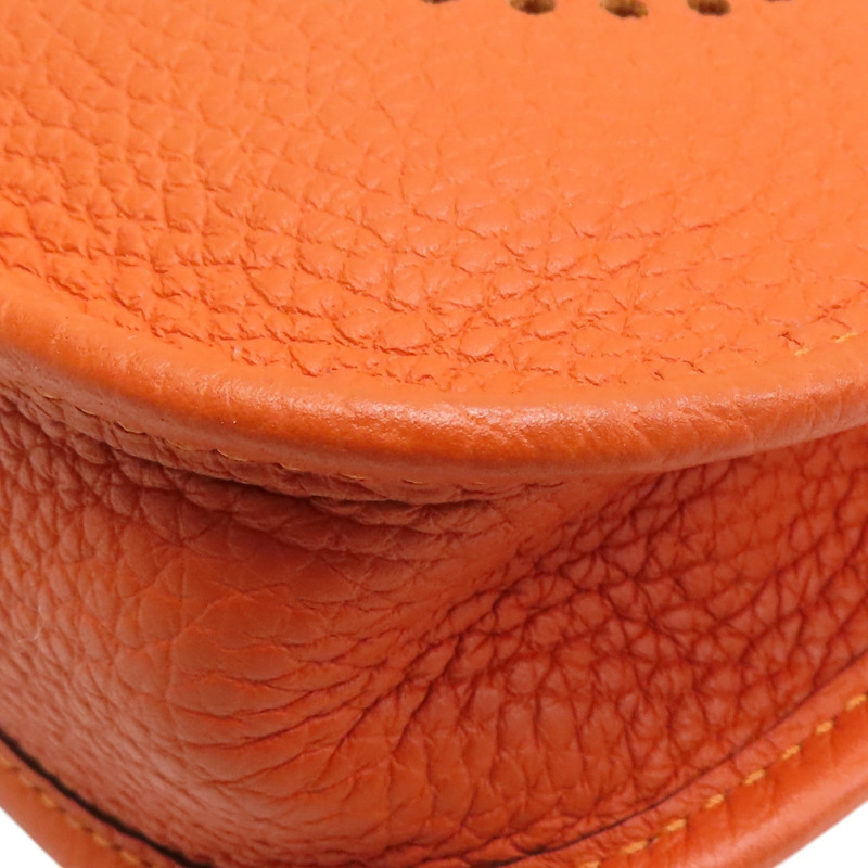 罌粟橙 Togo牛皮 Mini evelyne 肩背包 B刻 H069426CC【HERMES 愛馬仕】 H069426CC-8