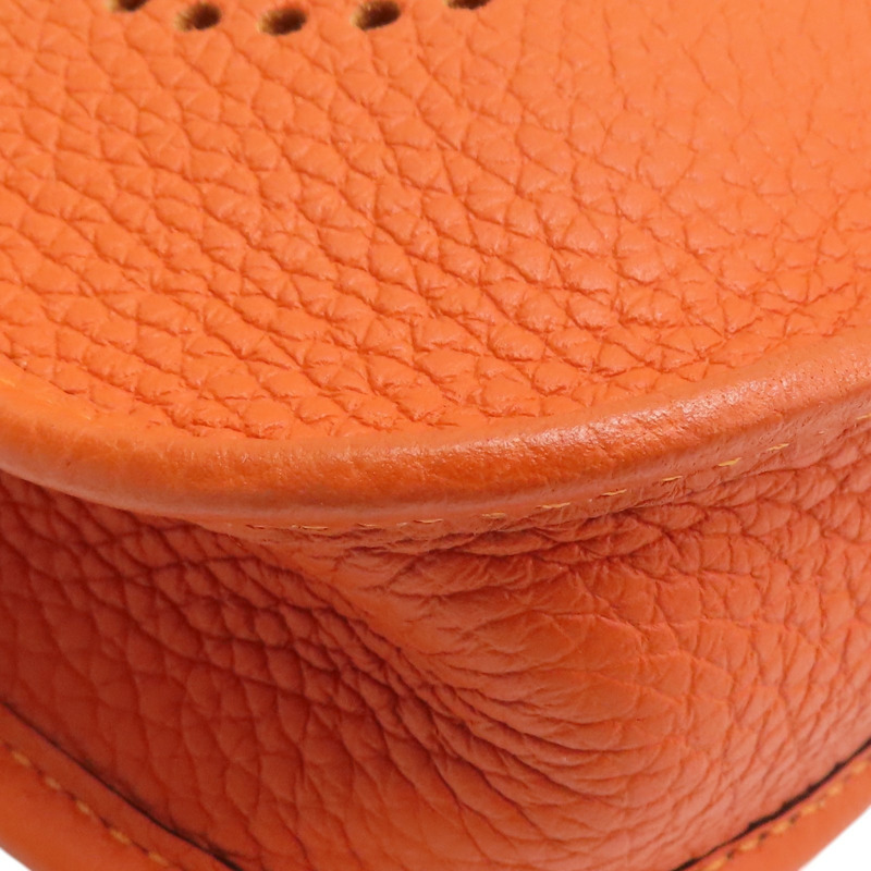 罌粟橙 Togo牛皮 Mini evelyne 肩背包 B刻 H069426CC【HERMES 愛馬仕】 H069426CC-9