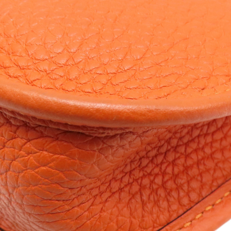 罌粟橙 Togo牛皮 Mini evelyne 肩背包 B刻 H069426CC【HERMES 愛馬仕】 H069426CC-10