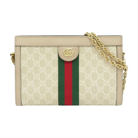 米白色 帆布 Ophidia GG 小號 肩背包 503877【GUCCI 古馳】 503877