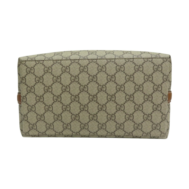 棕色 帆布 GG Emblem bucket bag 肩背包 815103【GUCCI 古馳】 815103-3