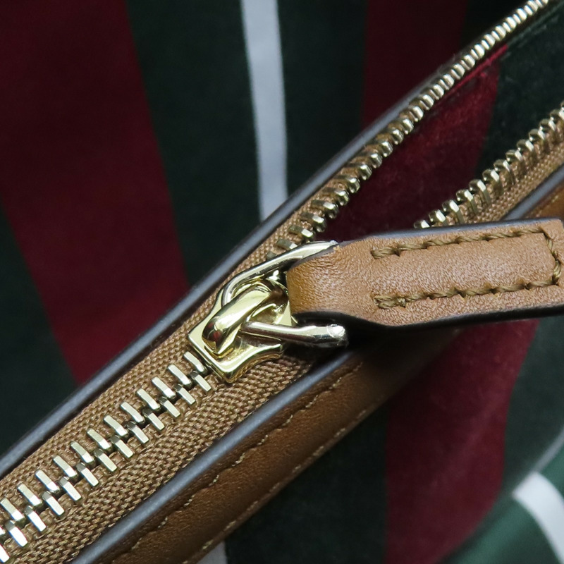 棕色 帆布 GG Emblem bucket bag 肩背包 815103【GUCCI 古馳】 815103-16