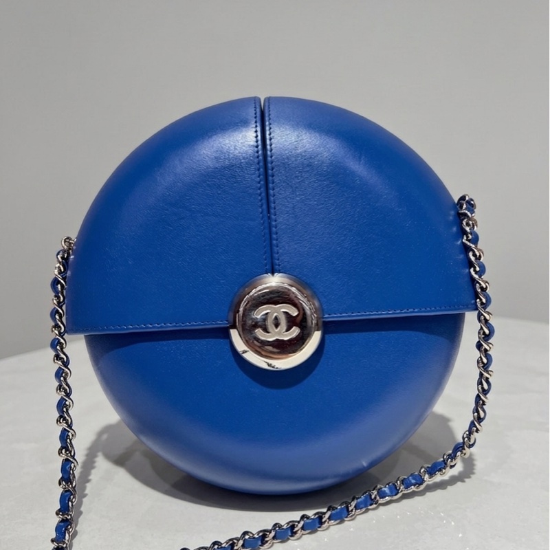 Chanel 限量晚宴包 藍精靈 22開 尺寸18*18*5-1