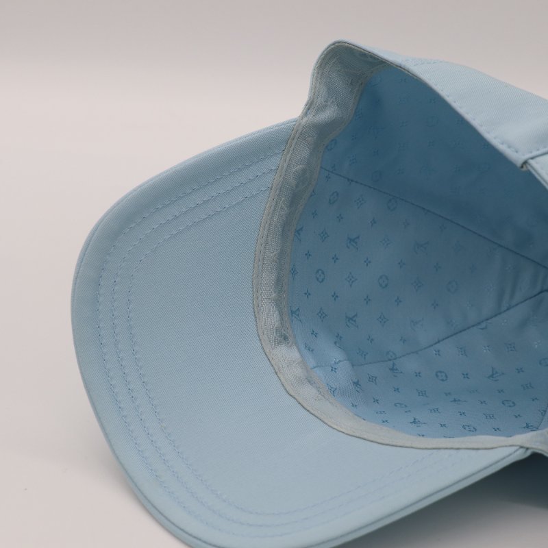羽葤公益商品♥️ Louis Vuitton 路易威登 Remix 刺繡標誌 粉色 天空藍色 白色 棉質 棒球帽-6