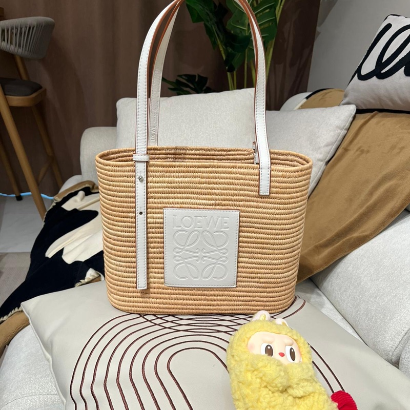 Loewe Raffia Squate Tote Bag-0