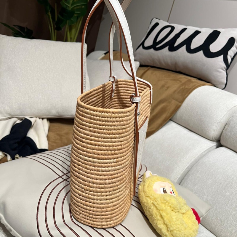 Loewe Raffia Squate Tote Bag-1